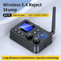Bluetooth 5.4 Audio Sender Empfangen Unterstützung AUX/COAXIAL/SPDIF/TF/U disk mit LCD Display für Home Stereo TV Lautsprecher PC