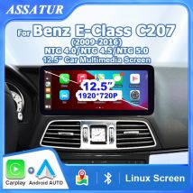 LINUX Auto Schermo Multimediale Android Auto Wireless Carplay 4G Per Mercedes Benz Classe E C207 W207 A207 2009-2016 AutoLink AirPlay