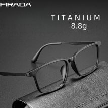 FIRADA Mode Komfortable Gläser Retro Business Titan Brillen Platz Optische Brillen Rahmen Für Männer A1003