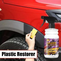 Auto Kunststoff Restaurator Glanz Kunststoff Erneuerer Langlebige Beschichtung Leder Wiederherstellung Zurück Zu Schwarz Auto Polnischen Reinigung Spray X12