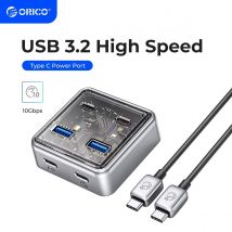 ORICO USB3.2 for All Macbook Mac Mini Hub Splitter Metal Material Usb Hub 10Gbps With 2 USB A Port and 2 USB C Port