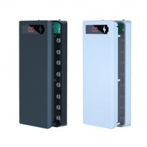 8/10*18650 Power Bank Cases Battery Holder Portable Dual USB Type C Charge Shell for iPhone Xiaomi Huawei 18650 Battery Cases