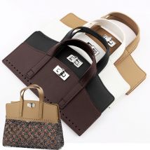 2 Stück abnehmbare PU-Leder-Taschengriff-Taschenhülle, Taschenzubehör, Taschenklappe, hochwertiges Ersatzzubehör für DIY-Handtasche