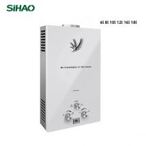 Scaldabagno a Gas Istantaneo SIHAO 6-18L LPG, Risparmio Energetico in Acciaio Inox con Display LED, Protezione di Sicurezza e Controllo Intelligente
