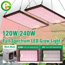 Led Grow Light 120W 240W Full Spectrum Dimmable Phytolamp LM301H Chips for plants in grow tent greenhouse grow box