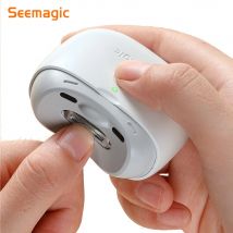 Cortadora de uñas automática eléctrica Seemagic mejorada Pro con arranque táctil protección infrarroja cortadora de luz LED herramientas de cabezal cortador