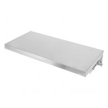 Klappbares Wandregal aus Edelstahl, 19,65 x 9,43 Zoll – platzsparendes, an der Wand montiertes Metalllagerregal für Küche und Badezimmer