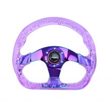 Hochwertige universelle 320mm mehrfarbige Option Farbe einzigartiges Design Auto Acryl transparente Modifikation Sport lenkung