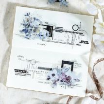 10 Blatt Packung Zubehör Scrapbooking inklusive Stempel große Collagenaufkleber von Plant Cinema Stationery geschnitten 142 * 120 mm