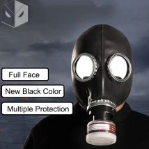 Multipurpose Full Face Gas Mask Respirator Hood Painting Spray Pesticide Rubber Mask Chemical Prevention Mask Cool Decor Props