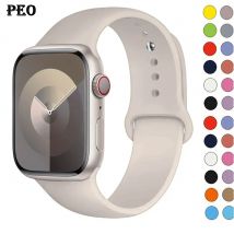 Silikonband für Apple Watch Armband 44mm 45mm 40mm 41mm 42-46mm 45mm Sportarmband iwatch Serie 8 7 6 5 4 10 SE 9 Ultra2 49mm