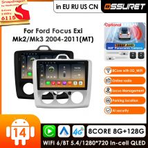 Carplay Auto Android Radio per Ford Focus 2 3 Mk2 Mk3 2004 2005-2011 Exi MT Auto 4G Lettore Multimediale GPS 2din 9 "2 Din Autoradio