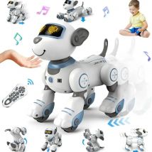 VATOS RC Robot Giocattolo elettronico per cani Acrobazia Comando vocale Cucciolo Programmabile Touch-Sense Musica Robot Giocattolo per cani Regalo di Natale per bambini