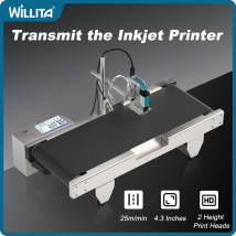 Willita S3 Online-Thermo-Tintenstrahldrucker mit Förderband - Automatische Kontinuierliche Codierungsmaschine für Barcode, Verfallsdatum und QR-Code
