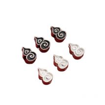 1pc/lot 925 Sterling Silver Lucky Fortune Kitty Loose Beads Braided Handmade Good Luck Prayer Silver Beads Spacer DIY Jewelrys