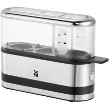 WMF Kitchen Mini-2 Cuociuova (250 W Cuociuova per 1-2 uova con spiedino per uova, Tritan senza BPA) Cromargan Matt