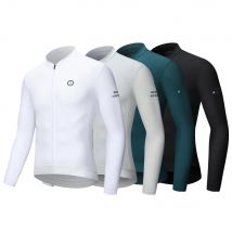 ZRSE Men's Cycling Jersey with Long Sleeve UPF 50+ Anti-UV Slim Fit Breathable Cycling Maillot Quick Dry MTB Road Cycling Shirt