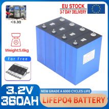 NUOVA batteria al litio ferro fosfato 3.2V 360Ah 320Ah Lifepo4 fai da te 12V 24V 36V 48V grado A cella ricaricabile per carrello da golf camper solare
