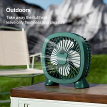 Desktop-USB-Ventilator, tragbarer Mini-Ventilator ist geeignet für Campinghaus, Heimbüro, Auto, leiser USB-Direkt-Plug-in-Ventilator für den Außenbereich, Sommer