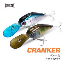 Kingdom Slow Sinking Fishing Lures 5g 50mmm Minnow Crankbaits Swing Small Cranks Atificial Hard Baits Trout Fishing Wobblers
