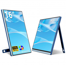 Monitor portatile VEOUT da 16 pollici con USB-C 1920 * 1200P IPS, monitor da gioco HDMI Freesync con cavalletto, disponibile in quattro colori