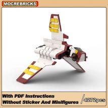 MOC-147025 Rho-Klasse Transport Shuttle Bausteine fort geschrittene Raumschiff Serie Modell Ziegel Spielzeug Kinder Geburtstags geschenke