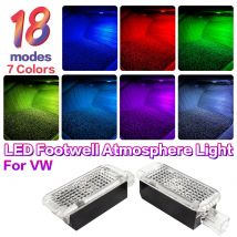 LED Auto RGB Footwell Lampe Atmosphäre Licht für VW Sharan 7n Touareg 7p 7l Passat CC B5 B6 B7 B8 B9 Arteon Golf 6 7 mk6 Zubehör