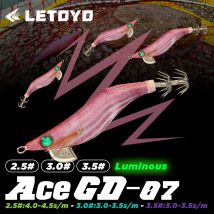 LETOYO 3.0-3.5# squid bait Luminous squid Jig Fishing Lure Artificial bait For Webfoot Octopus Cuttlefish sea fishing lure