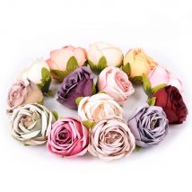 5/10Pcs Künstliche Rose Kopf Blume Valentinstag Party Geburtstage Hause Raum Dekoration Neue Jahr der Decor Hochzeit geschenke Liefert