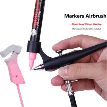 Piccolo aerografo per pennarello leggero Pistola a spruzzo portatile di dimensioni mini per trucco Set di nail art Strumenti per modelli di pittura