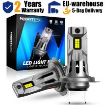 NIGHTEYE H7 LED 20000LM Canbus Fari Mini Lampadine 60W 6500K Bianco Plug and Play Luci per auto con ventola Lampada automatica universale