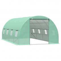 Outsunny Invernadero caseta 600 x 300 x 200 cm para jardin y terraza cultivo de plantas y semillas