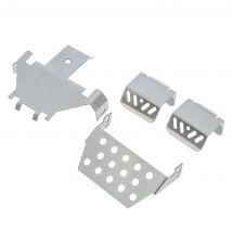 Stainless Steel Metal Bumper Chassis Armor Protection Skid Plate for Wltoys 104006 104010 104020 104026 RC Car Upgrade Part