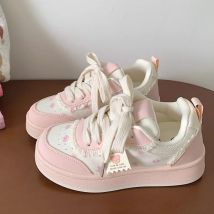 2025 New Women Sneakers Fashion Cute Ladies Causal Shoes Patchwork Non-slip Women's Sports Shoes with Bowknot Женская Обувь