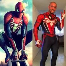 Fort geschrittener Anzug Spiel ps4 Spiderman Cosplay Kostüm Halloween Overall Superheld Bodysuit 3d
