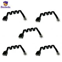 5PCS 25cm Extension Wire for WE-DO 2.0 Smart Hub Crystal Head Connector Cable Medium Motor MOC Power Fucntions Building Blocks