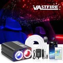 18W 2in1 Doppia Porta Scintillio e Reteor Auto Tetto Stella Luce Musica APP Controllo Scintillante Cielo Stellato Luce Atmosfera Integrata Per Auto
