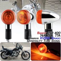 M10 Indicatore di direzione del motociclo 12V Indicatore di direzione laterale Lampada per Honda Scooter Cruiser Cafe Racer Retro Indicatori di direzione