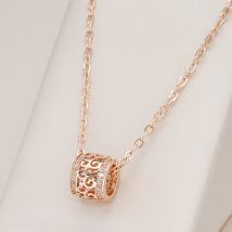 Kinel Luxus Hohle Blume Halskette Micro-wachs Inlay Natürliche Zirkon 585 Rose Gold Runde Lange Anhänger Frauen Feine Mode schmuck