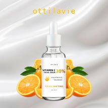 Ottilavie 20 % Vitamin C Serum 1,69 FL OZ / 1,01 FL OZ – mit Vitamin C, Niacinamid und Hyaluronsäure. Geeignet für alle Haut