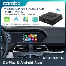 CARABC Wireless CarPlay dla Mercedes Benz Android lusterko samochodowe Link funkcja modele A, B, C, E, CLA, GLA, GLK, ML, NTG4.5
