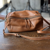 2026 Neue Vintage Damenhandtasche aus pflanzlich gegerbtem Rindsleder, Umhängetasche, Leder-Bucket-Bag, modische kleine Tasche