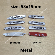 Metal Car Emblem Seat Badge nameplate label for Brabus G63 G65 W463 G500 G350 W204 W205 W213 W253 W254 G GLC w176 GLK VITO CLA