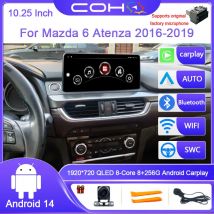 10,25 Zoll Für MAZDA 6 2016-2019 Dual System Auto Multimedia Player GPS Navigation Radio Android 14