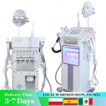 12 in 1 Hydro Machine Getto d'acqua Aqua Peeling Pulizia profonda H2O2 Piccola macchina per bolle Cura del viso Dispositivo per il ringiovanimento della pelle di sollevamento