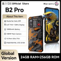 IIIF150 B2 Pro Rugged Smartphone Android Cell Phone G99 120Hz 6.8'' Screen 24GB RAM 256GB ROM 108MP Camera 10000mAh 30W Charge