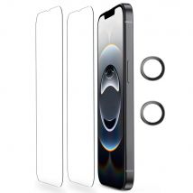 Displayschutzfolie aus gehärtetem Glas für iPhone 16e 16 E 15 Pro Max 14 Plus 13 Mini 12 11 Telefonkamera-Objektivschutzfolie