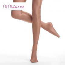 Glänzende, glänzende, durchsichtige Strumpfhosen mit bis zur Taille, Gesellschaftstanz, lateinamerikanisches Salsa-Kleid für Damen, schimmernde Strumpfhosen