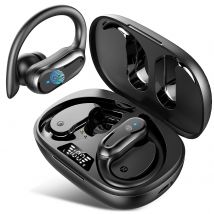 Wireless Earbuds, Bluetooth 5.3 Earphones Sports Wireless with HD Mic, Noise Cancelling Dual LED Display 42Hrs Playback.