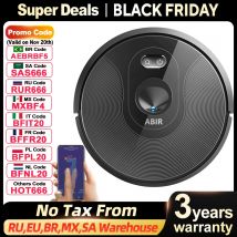 (Kod kuponu: HOT666) Odkurzacz automatyczny ABIRX6PRO z inteligentny system oka, ssanie 6000 Pa,wirtualna ściana oprogramowania,czyszczenie stref,dezynfekcja mopem na mokro,pamięć map, kompatybilny z